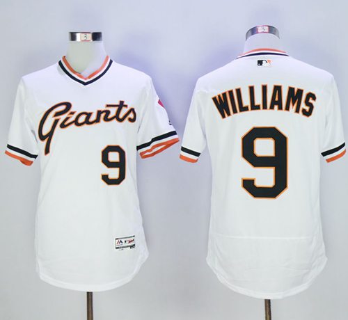 Giants #9 Matt Williams White Flexbase Authentic Collection Cooperstown Stitched MLB Jersey